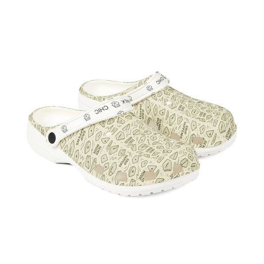 Comfortable EVA Foam Rubber Clogs with Positive Messages