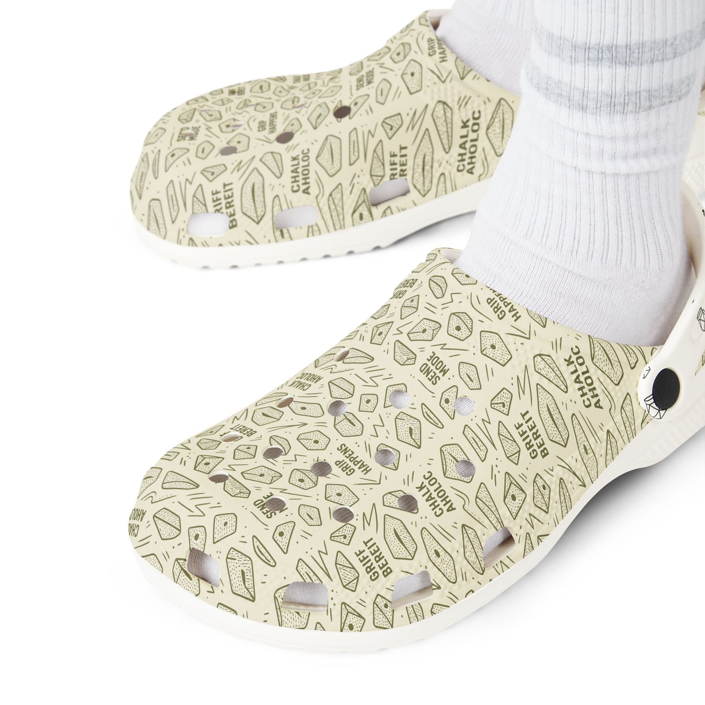 Comfortable EVA Foam Rubber Clogs with Positive Messages