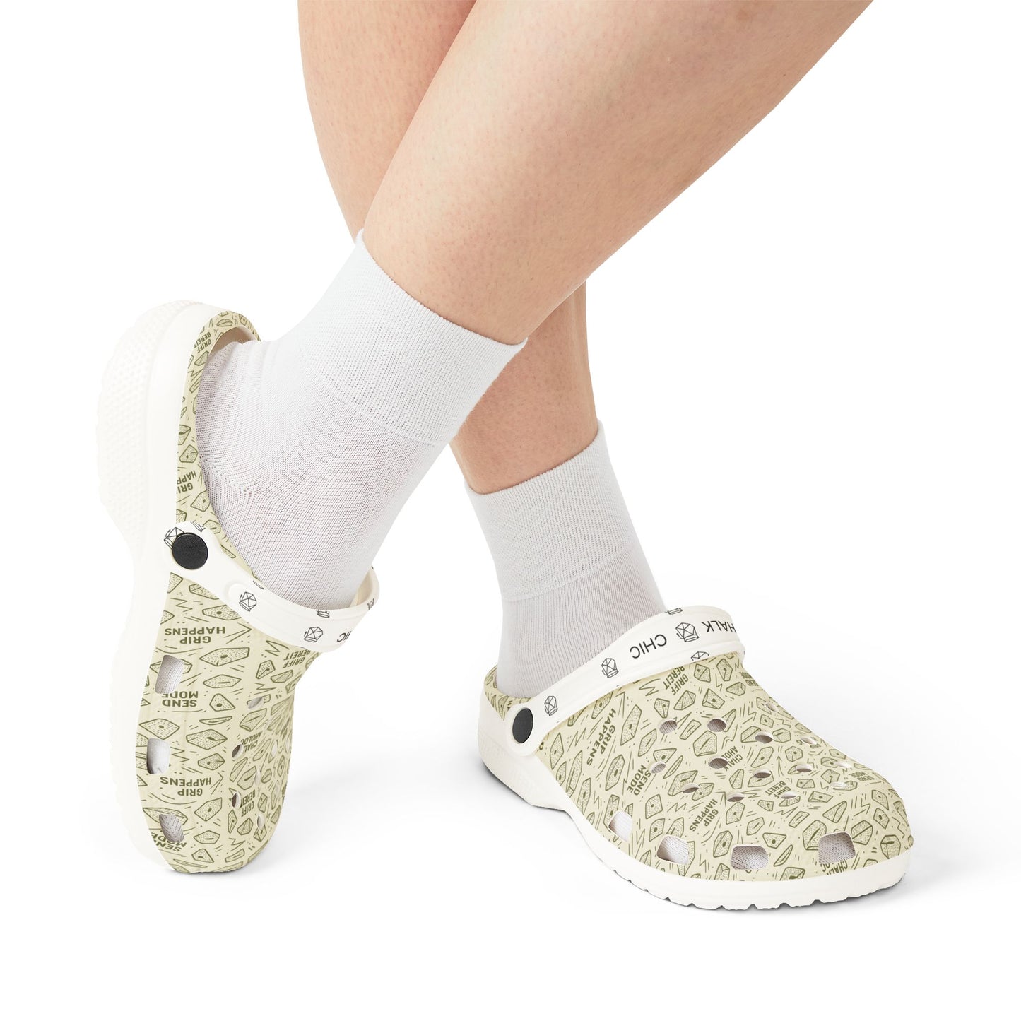 Comfortable EVA Foam Rubber Clogs with Positive Messages